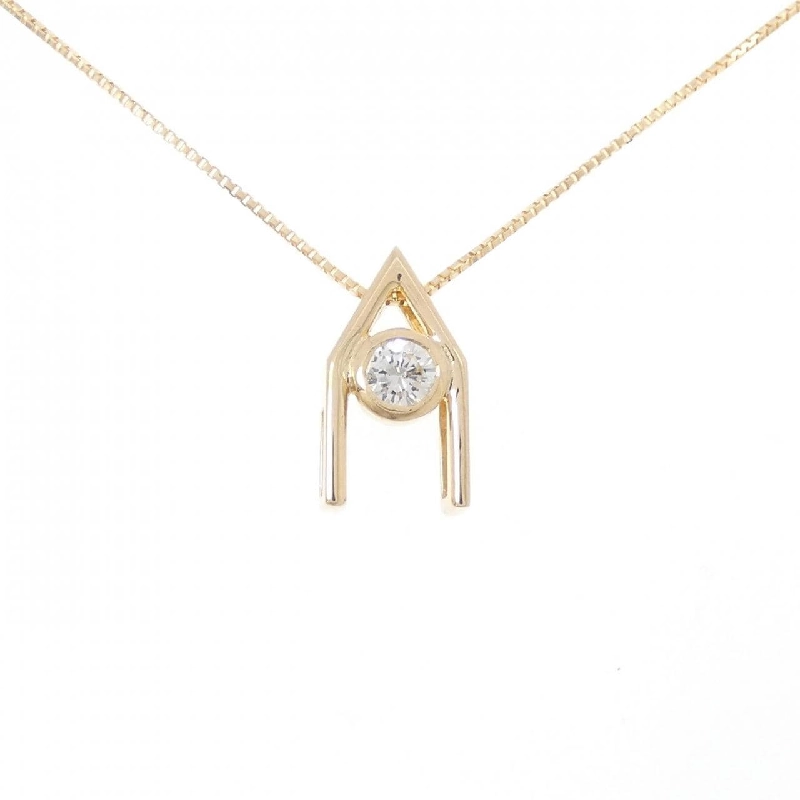 K18YG Dây chuyền kim cương 0.13CT - Hàng hiệu Authentic 860727