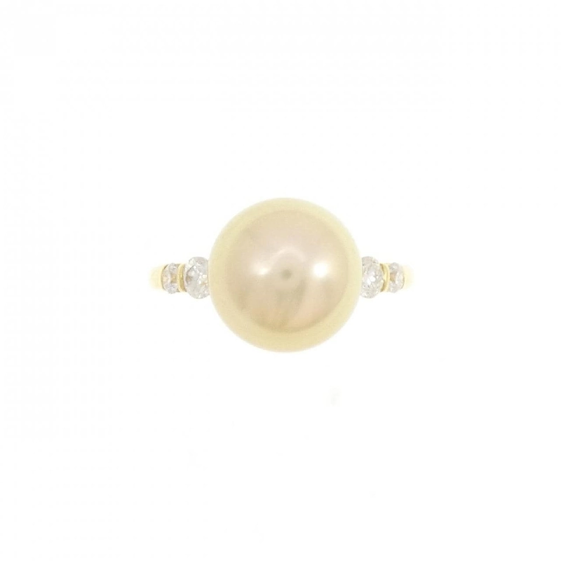 Nhẫn ngọc trai trắng K18YG 10.9mm 667799