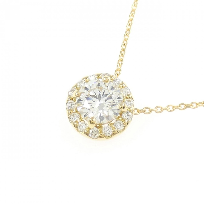 K18YG Dây chuyền kim cương 0.505CT H VS2 3EXT H&C - Hàng hiệu Chính hãng 879900