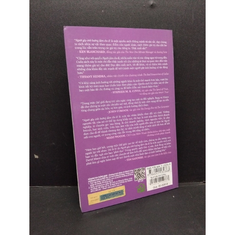 Người gây ảnh hưởng dám cho đi mới 90% bẩn 2019 HCM1410 Bob Burg & John David Mann KỸ NĂNG 917527
