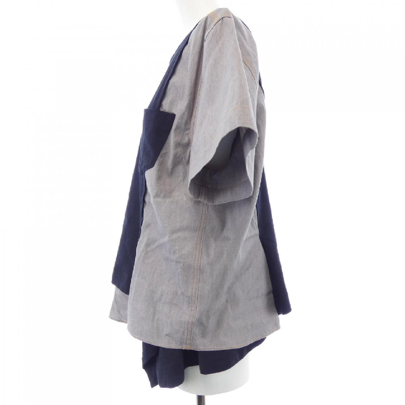 Áo thun DUNGAREE COTTON JERSEY 25-08268 của SACAI - Hàng hiệu Chính hãng 775484