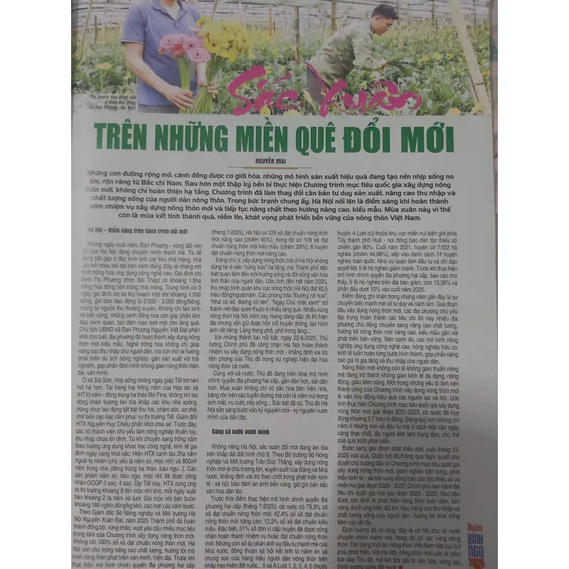 Báo Hà Nội Mới Xuân Bính Ngọ 2026, 120 trang A3 in màu sắc nét 992246