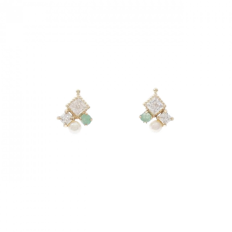 K10YG Đá màu Bông tai - Hàng hiệu Chính hãng 870823