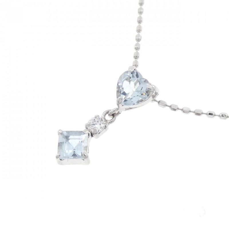 K14WG Aquamarine Necklace - Hàng hiệu Authentic 859265