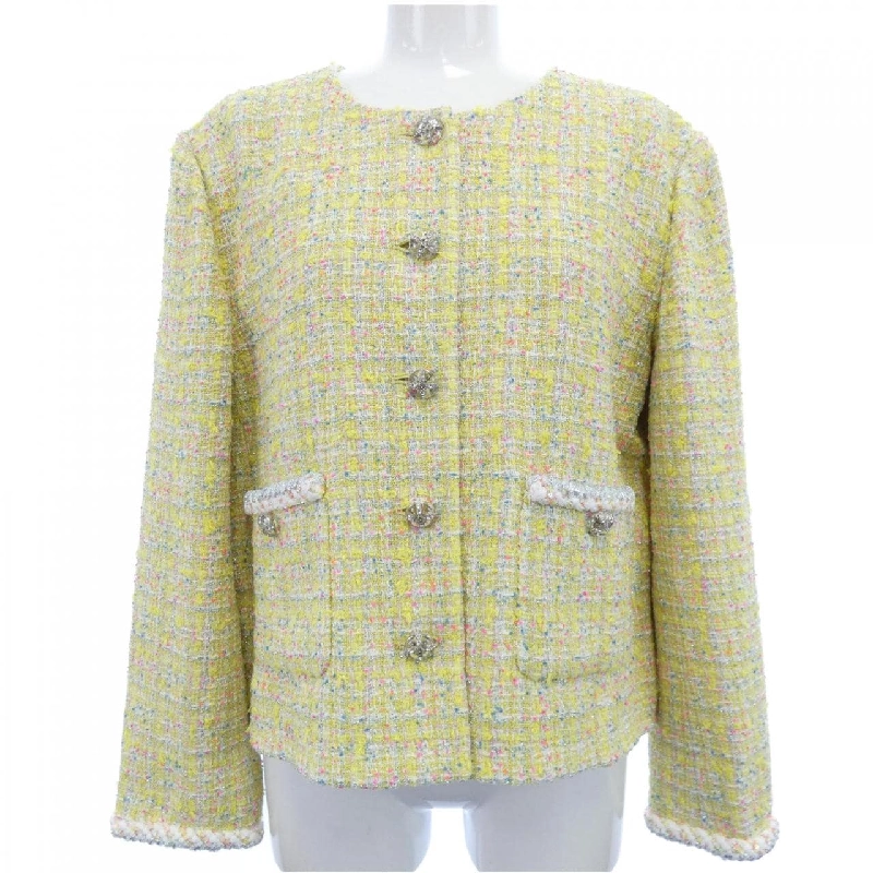 Áo khoác không cổ CHANEL P76339V68243 631095