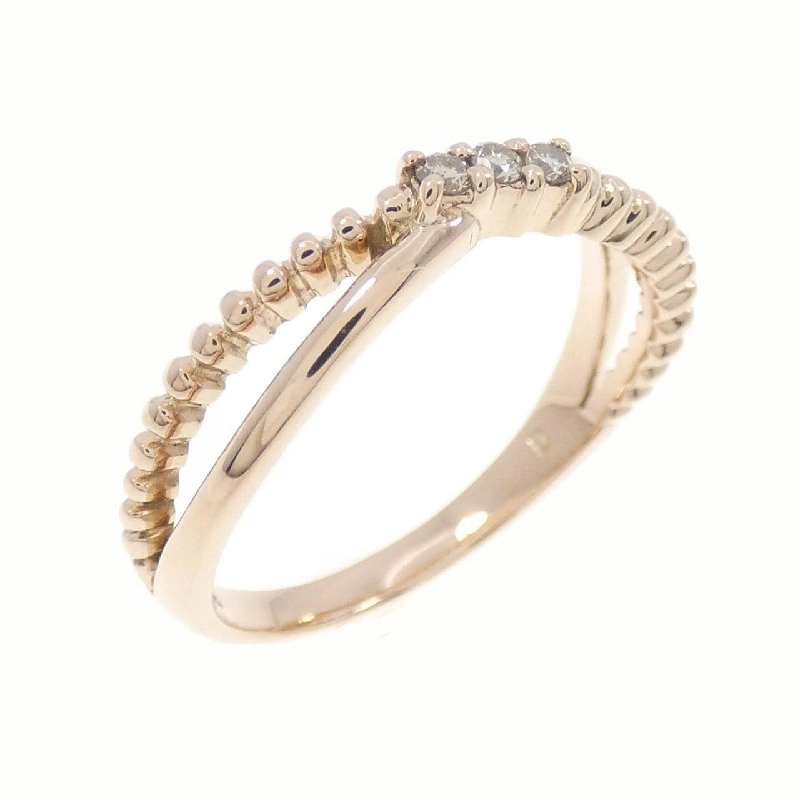 Nhẫn kim cương ba viên K18PG - Hàng hiệu Authentic 859379