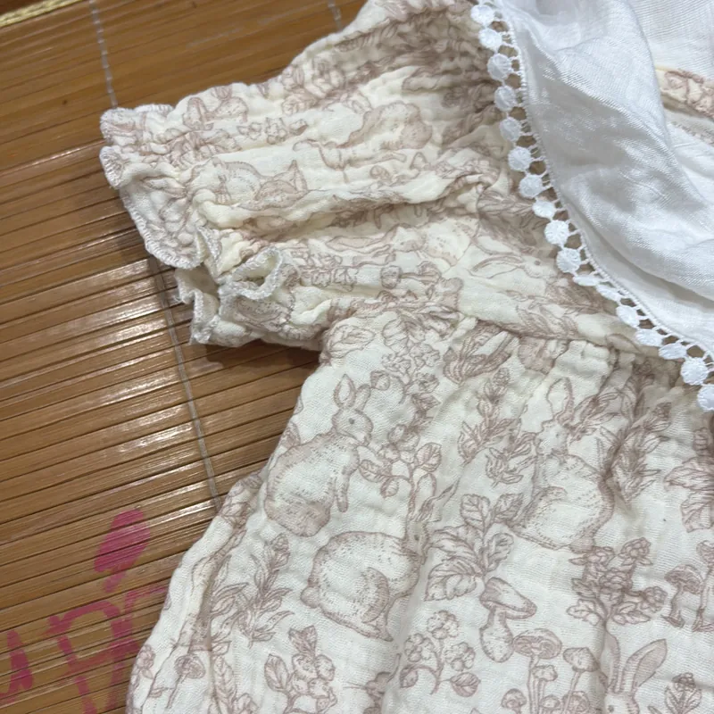 Áo liền quần bé gái 3-6 tháng 603346