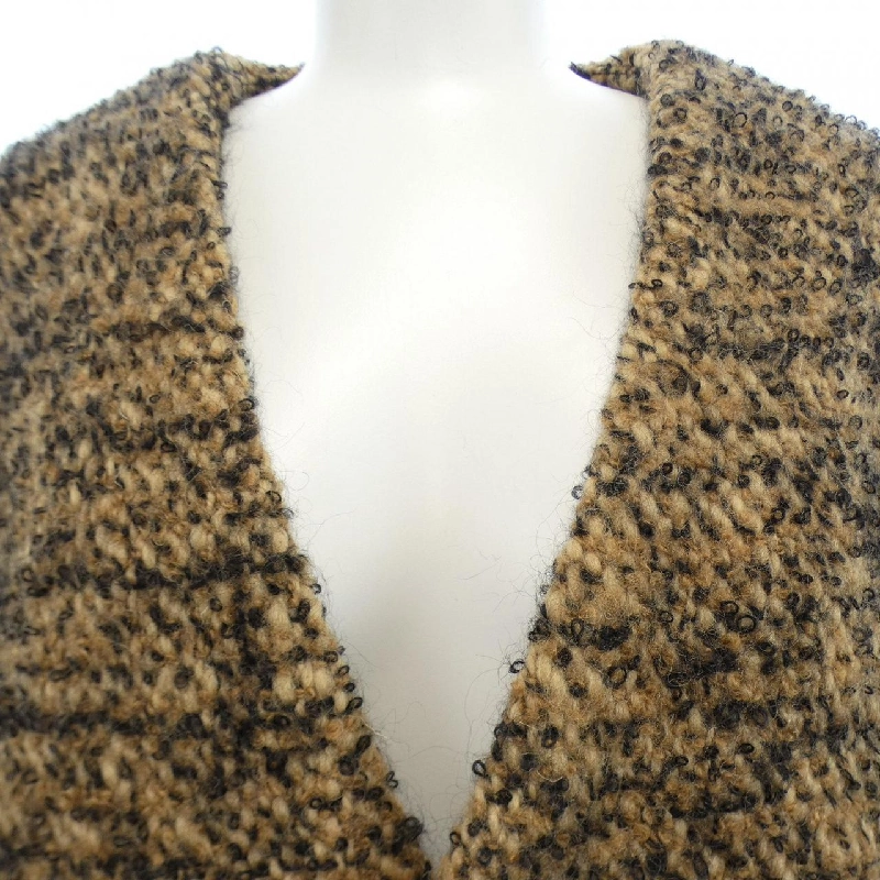 【Mã giảm giá】Áo khoác không cổ CELINE 640955