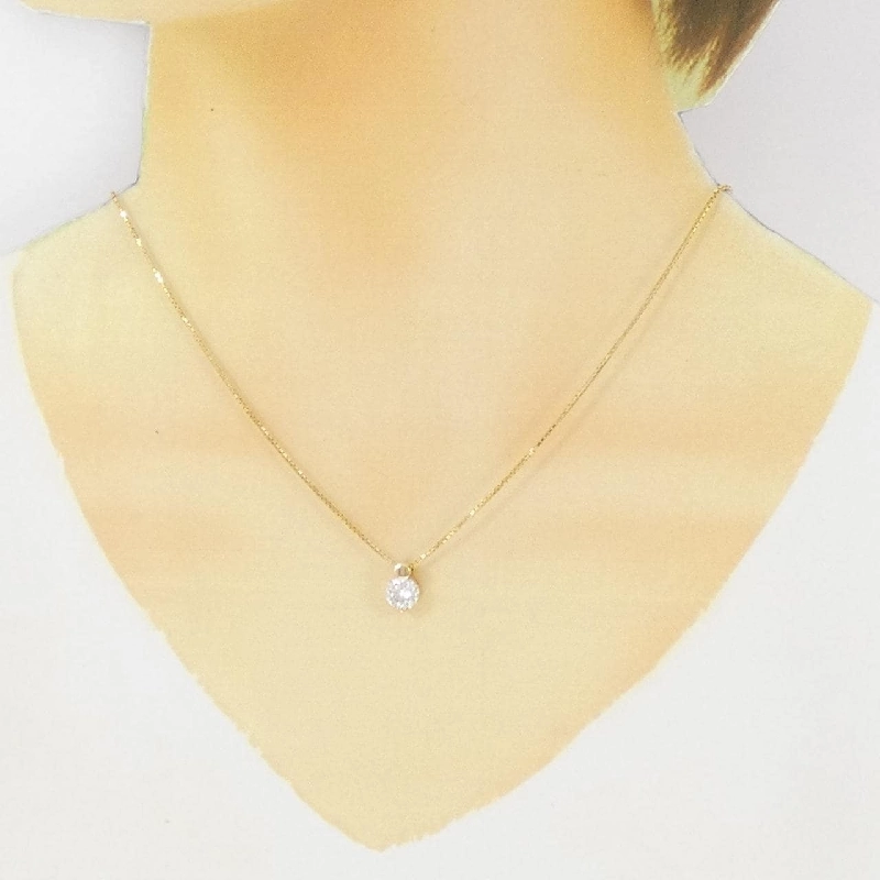 K18YG Solitaire Dây chuyền kim cương 1.009CT - Hàng hiệu Authentic 866594