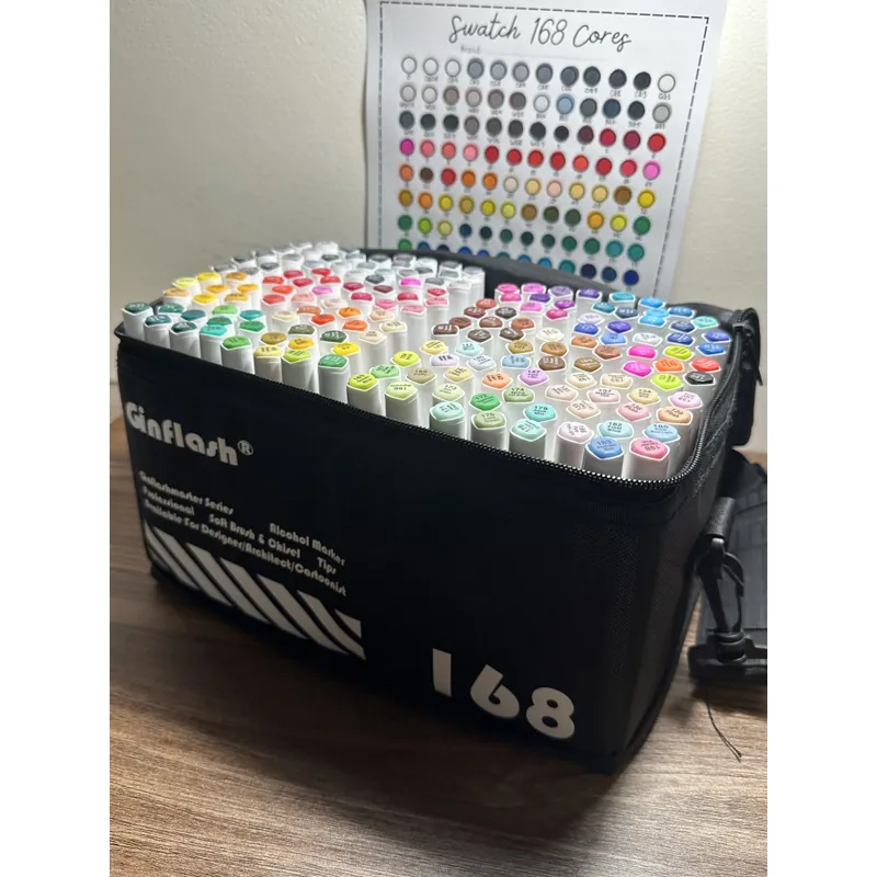 Bút marker hai đầu Ginflash 168 màu 717588