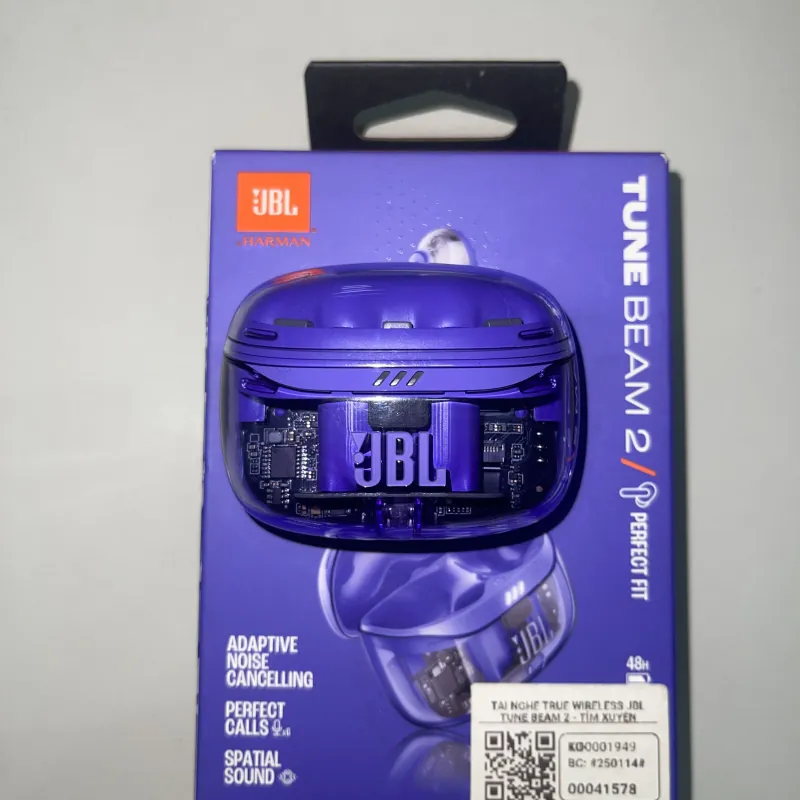 Tai nghe JBL TWS Beam 2 - Tím bản trong suốt 958205
