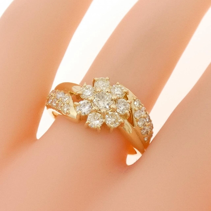 Nhẫn kim cương hoa K18YG 1.00CT - Hàng hiệu Authentic 855278