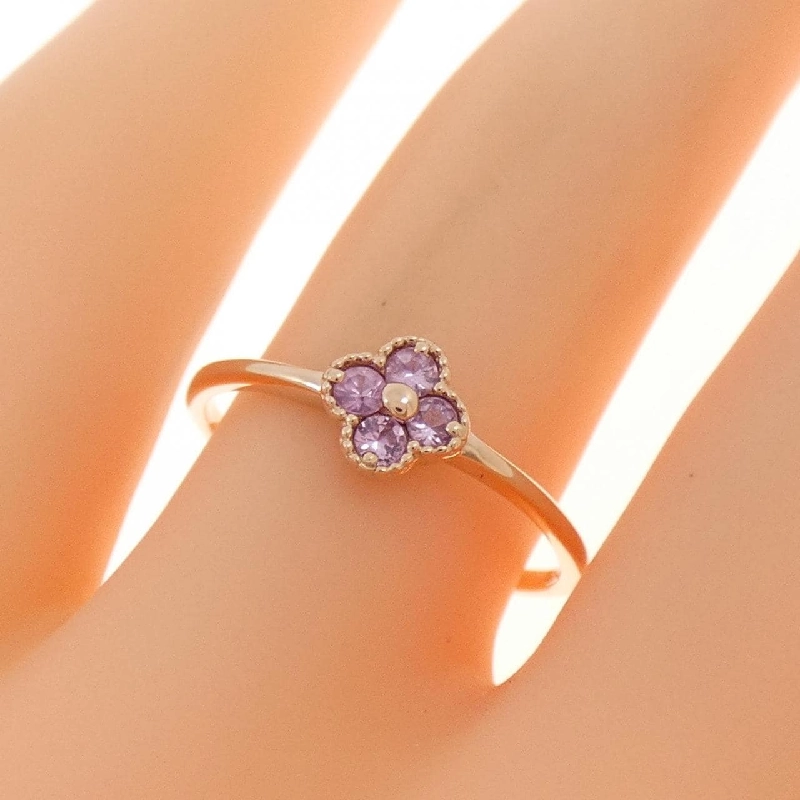 Nhẫn Sapphire Hoa K10PG - Hàng hiệu Authentic 852961