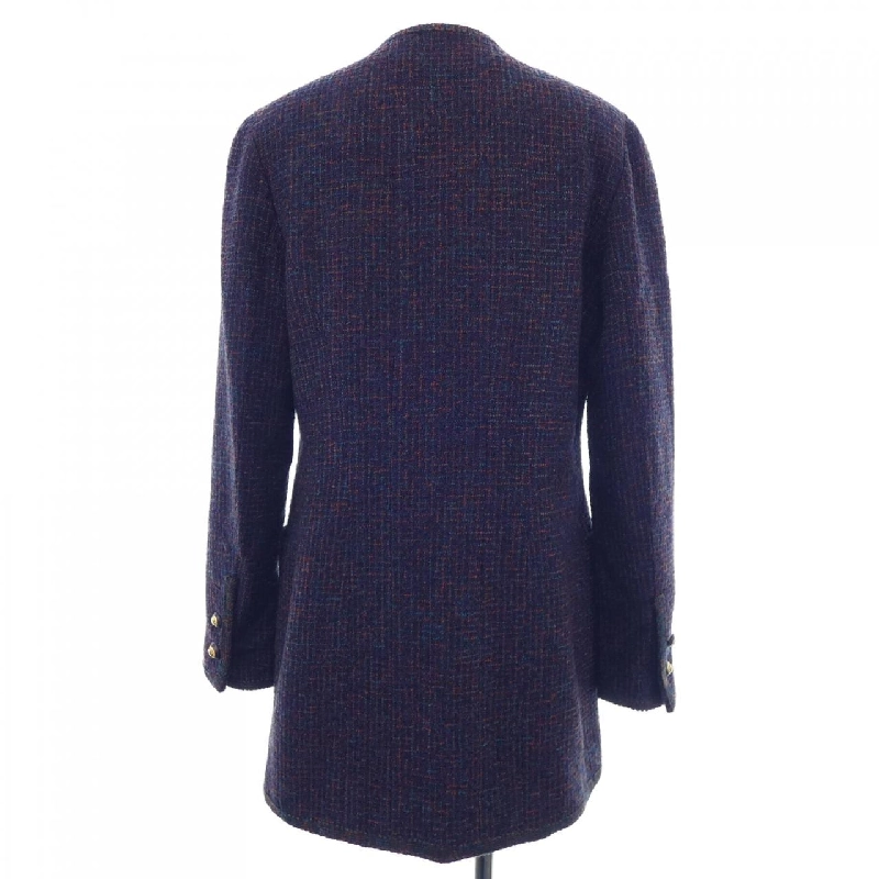 【Mã giảm giá】【Cổ điển】Áo khoác không cổ CHANEL 639047