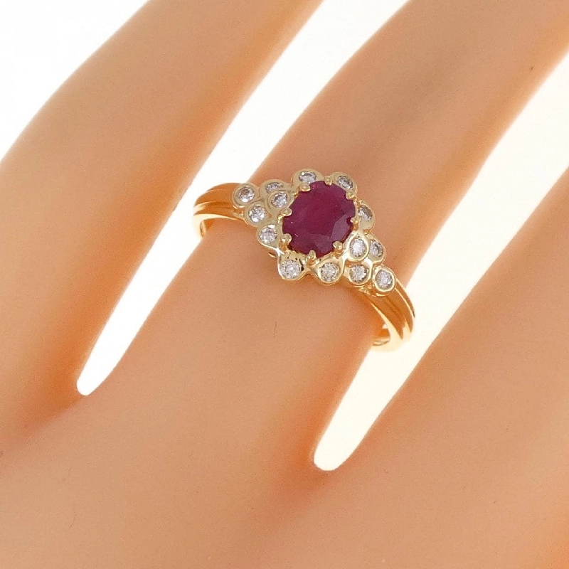 Nhẫn Ruby K18YG 672238