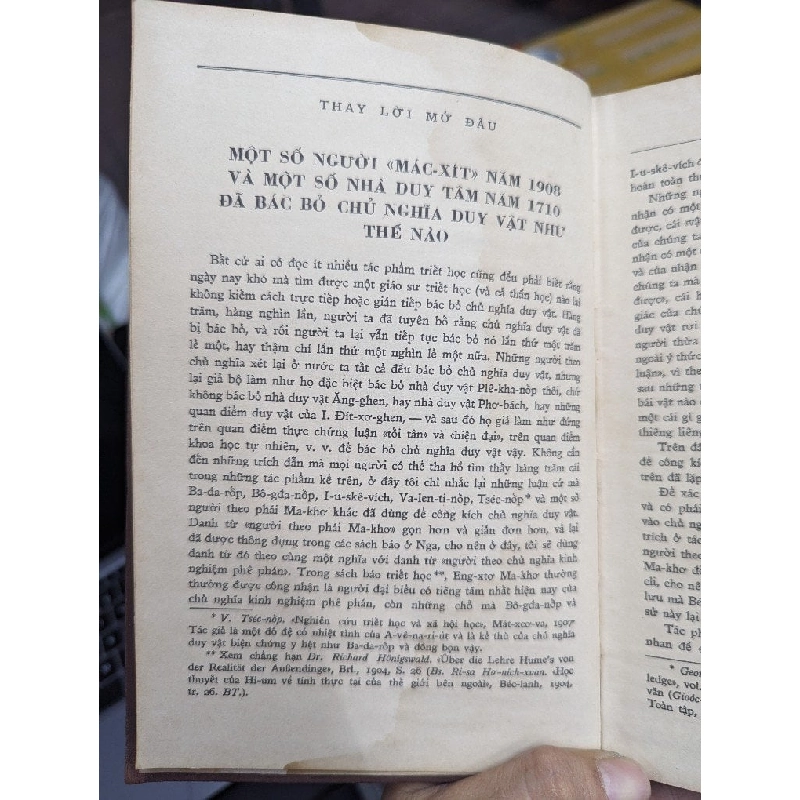 CHỦ NGHĨA DUY VẬT VÀ CHỦ NGHĨA KINH NGHIỆM PHÊ PHÁN - V.I.LÊ-NIN 161456