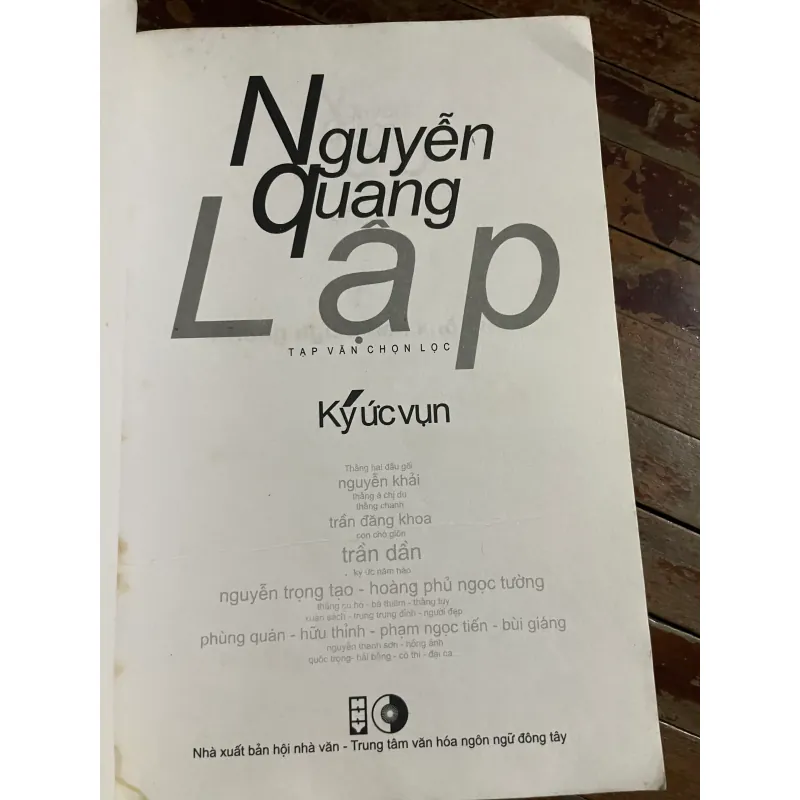 Nguyễn Quang Lập - Ký ức vụn - Lê Đạt - Trần Dần- Bùi Giáng -Phùng quán-- BNT 601549