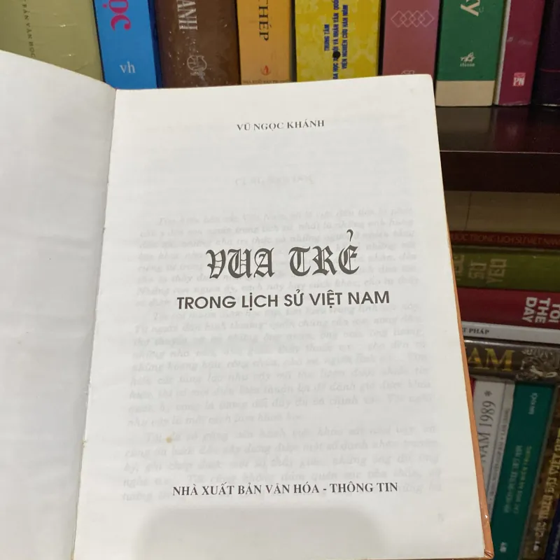 VUA TRẺ TRONG LỊCH SỬ VIỆT NAM, Bản bìa cứng, xb 2007 966467