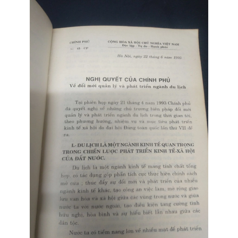 Những quy định hiện hành trong quản lý kinh doanh du lịch sở du lịch thành phố Hồ Chí Minh 1995 mới 70% ố nặng HCM0106 chính trị 914656