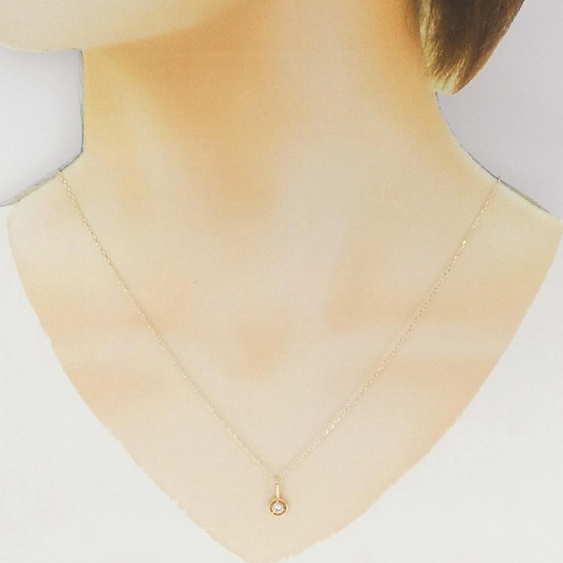 K18YG Dây chuyền kim cương 0.07CT - Hàng hiệu Chính hãng 860363