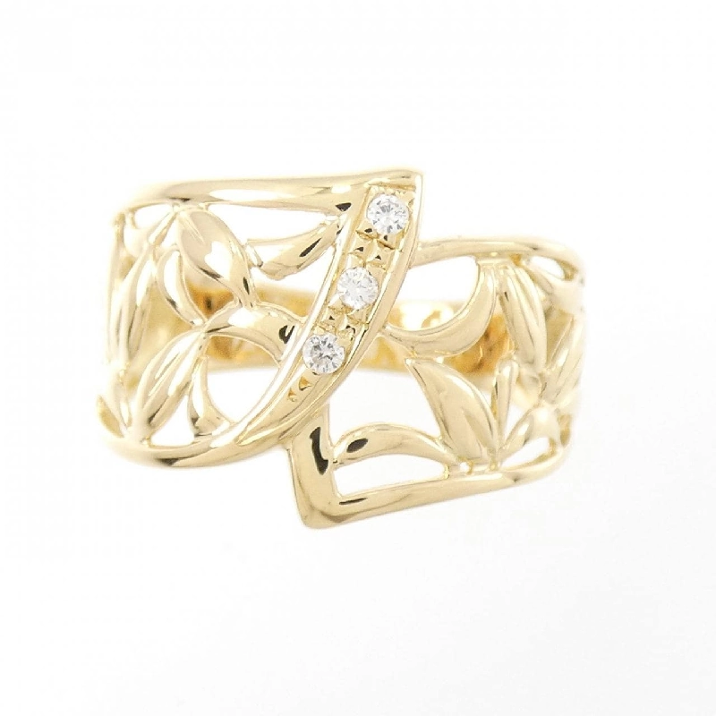 Nhẫn kim cương K18YG 0.03CT 670684