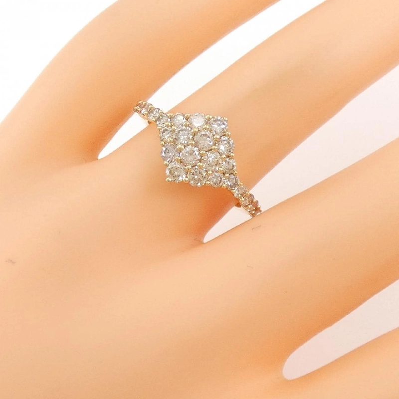 Nhẫn kim cương K18YG 1.00CT 672179