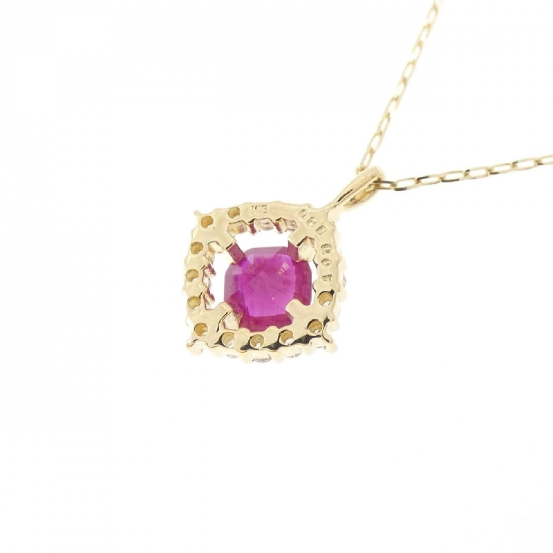 Dây chuyền ruby K18YG 0.25CT - Hàng hiệu chính hãng 866912