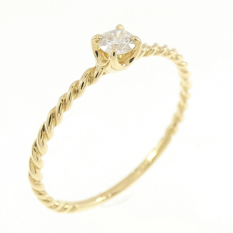 【Sản phẩm mới】Nhẫn kim cương Solitaire K18YG 0.093CT 669957