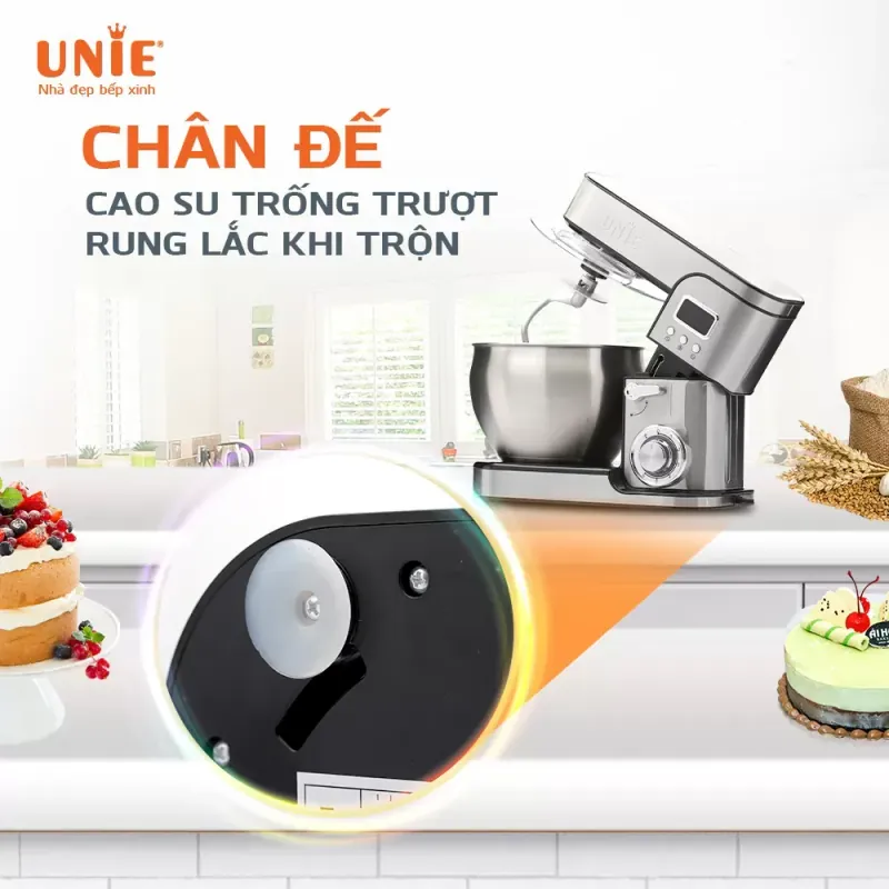Máy nhồi bột đa năng UNIE EM5 dung tích 8L 792301
