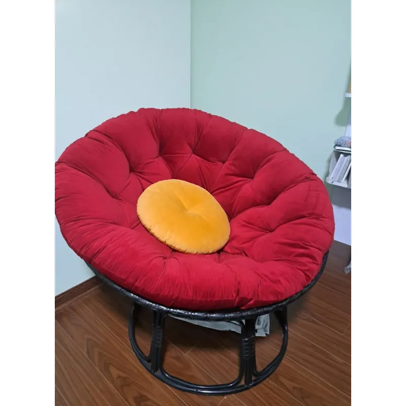 Ghế papasan 1m2 kèm gối decor nhà cửa khung mây nhựa chắc chắn 776859
