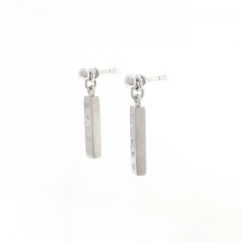 Bông tai kim cương 750WG/K18WG 0.20CT - Hàng hiệu Authentic 870681