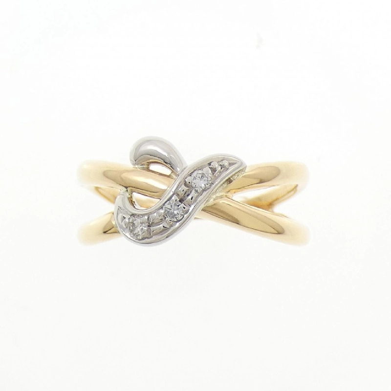 Nhẫn kim cương K18YG/PT900 0.05CT - Hàng hiệu Authentic 854918