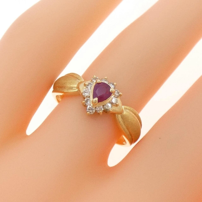 Nhẫn Ruby K18YG - Hàng hiệu Chính hãng 850284