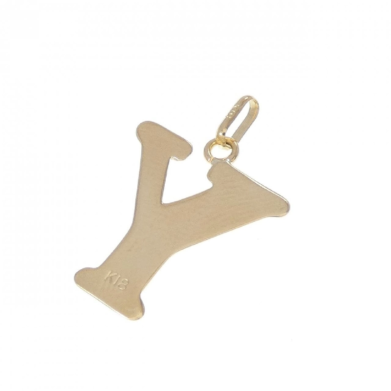 K18YG Chữ cái Y Mặt dây chuyền - Hàng hiệu Chính hãng 861603