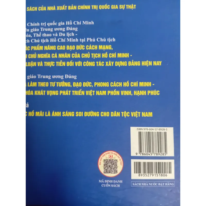 SÁCH NÂNG CAO ĐẠO ĐỨC CÁCH MẠNG, QUÉT SẠCH CHỦ NGHĨA CÁ NHÂN THEO TƯ TƯỞNG, ĐẠO ĐỨC 783249