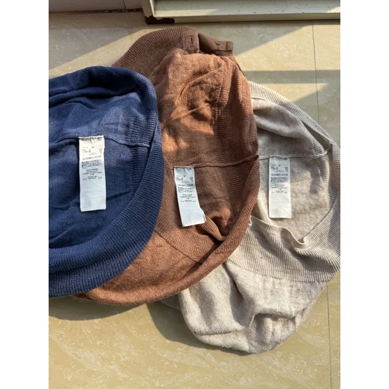 Combo 3 áo cardigan linen của MUJI 1025639