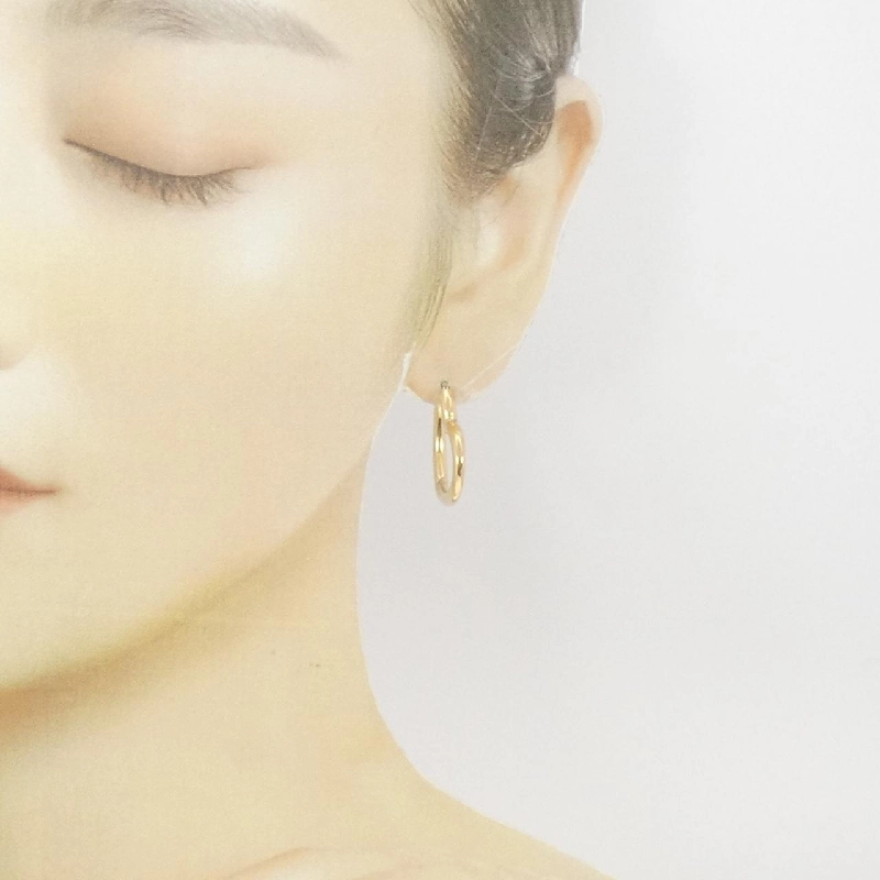 K18YG Bông tai hình trái tim - Hàng hiệu Chính hãng 875275