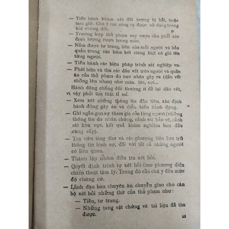 SỔ TAY BƯỚC ĐIỀU TRA BAN ĐẦU 969867