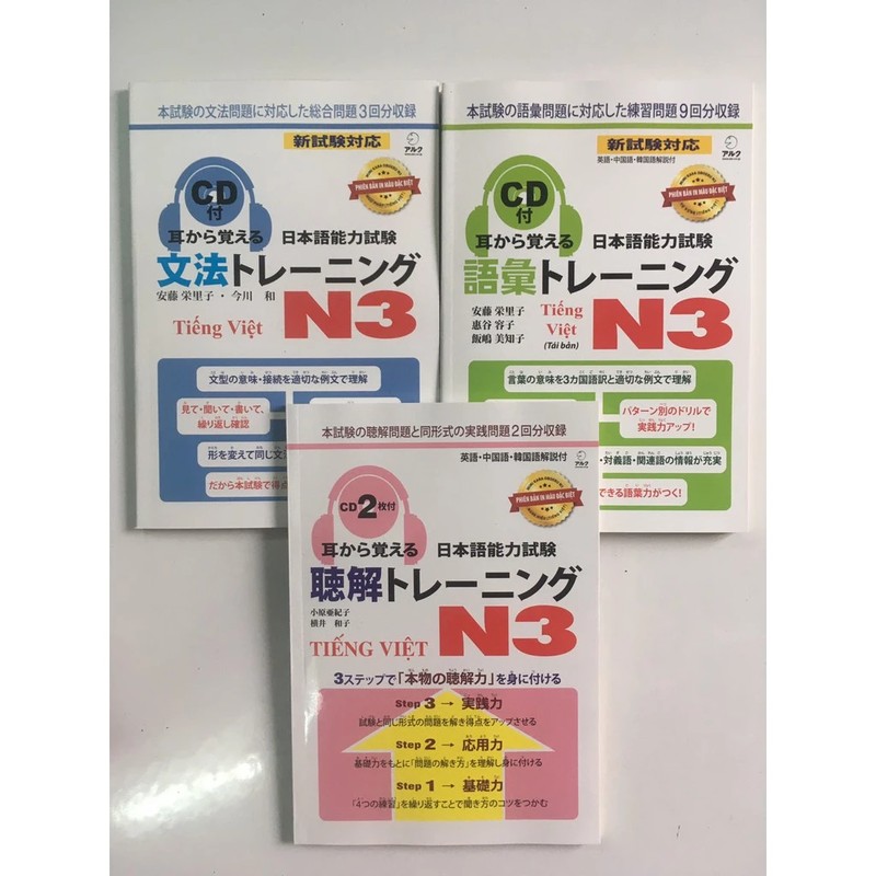 Combo Sách tiếng nhật Mimikara Oboeru (Ngữ pháp + Từ vựng + Nghe hiểu) 89658