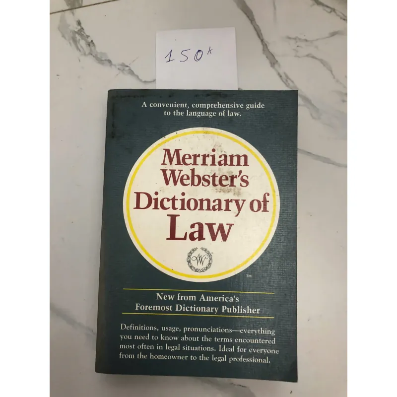 Merriam-Webster's Dictionary of Law - Merriam-Webster - Luật học, Từ điển 602189