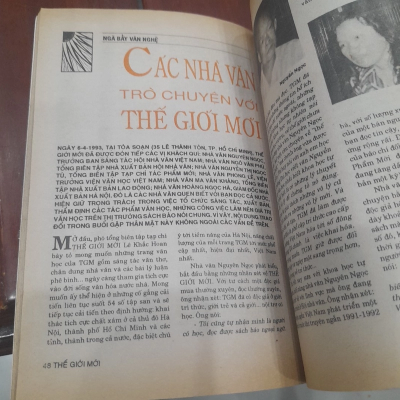 Bán nguyệt san THẾ GIỚI MỚI số 56 năm 1993 505517