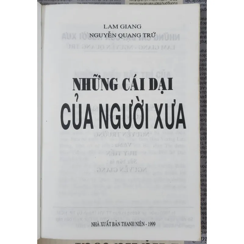 NHỮNG CÁI DẠI CỦA NGƯỜI XƯA (265 trang) 1002218