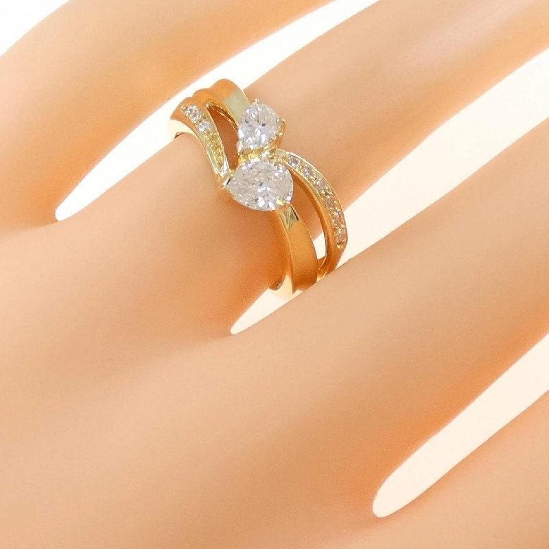 Nhẫn kim cương K18YG 0.64CT 672722