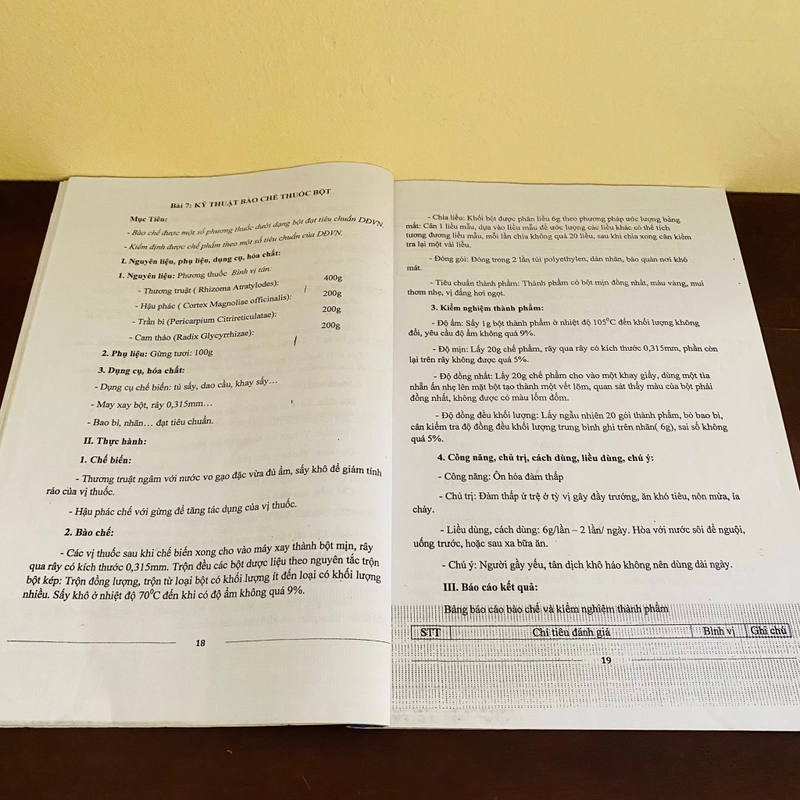 Giáo trình thực hành Dược cổ truyền (photo, lưu hành nội bộ) 536784