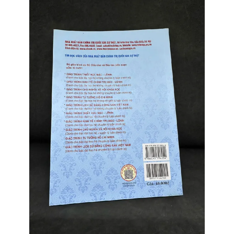 [Phiên Chợ Sách Cũ] Giáo Trình Chủ Nghĩa Xã Hội Khoa Học (Dành cho bậc đại học không chuyên lý luận chính trị), 2024 - H1809 598171
