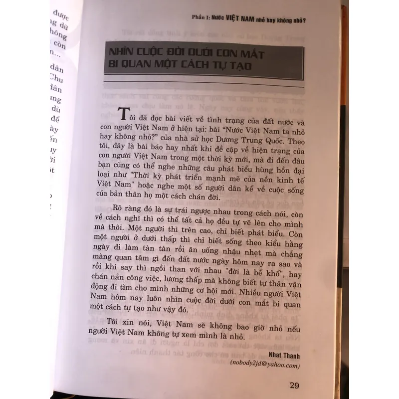 Nước Việt Nam nhỏ hay không nhỏ? 711678