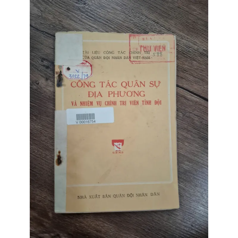 Công tác quân sự địa phương và nhiệm vụ chính trị viên tỉnh đội - Tổng cục Chính trị 715889