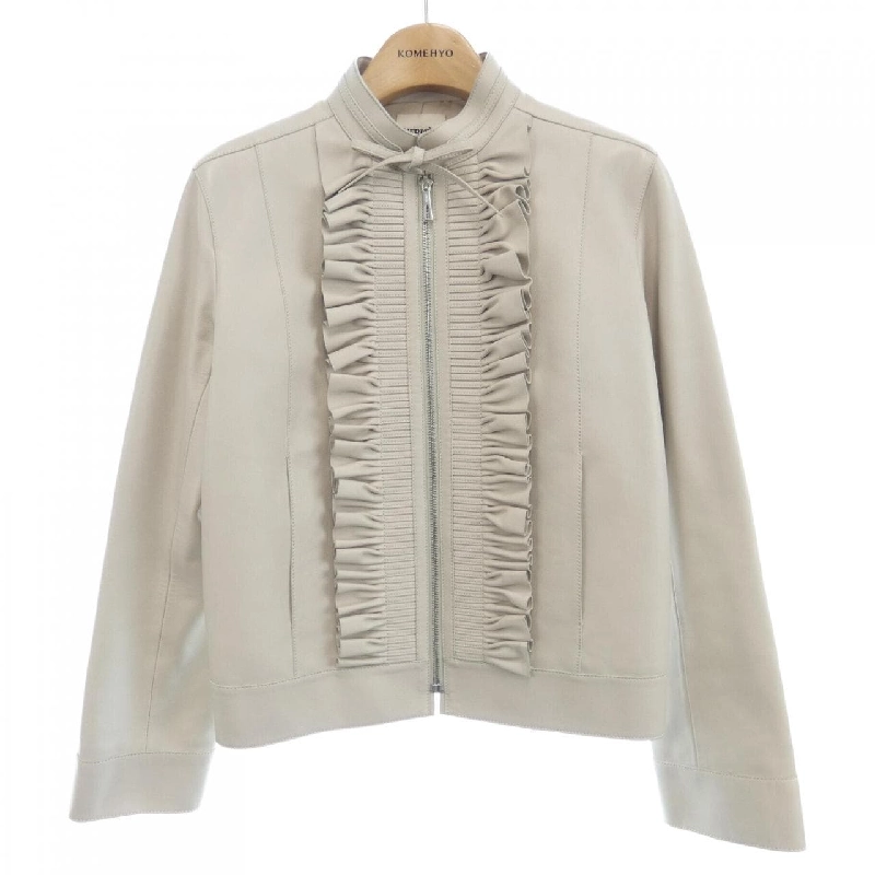 【Mã giảm giá】Áo khoác da HERMES 639222