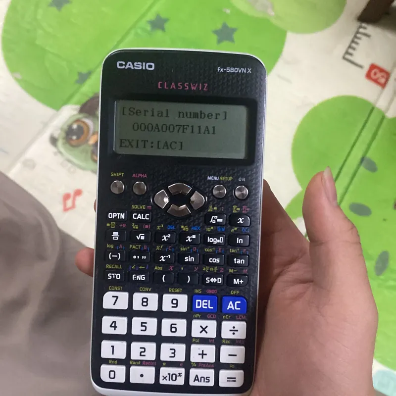 Máy tính Casio FX-580VNX, Bản Trắng, Mượt Trong 789455