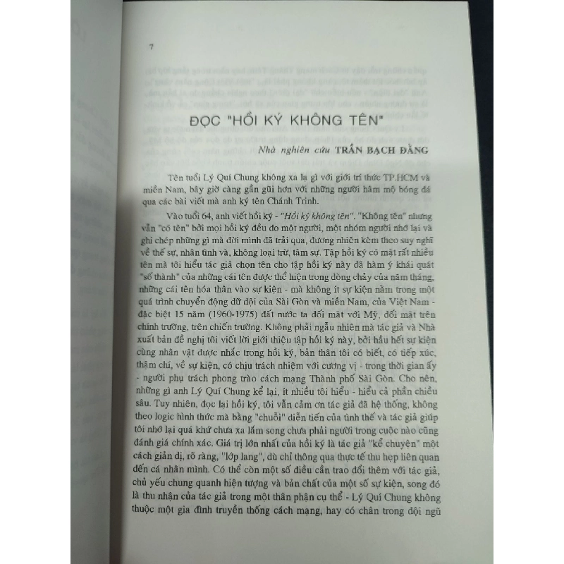 Hồi Ký Không Tên bìa cứng mới 80% ố nhẹ 2012 HCM1906 Lí Quý Chung Chánh Trinh SÁCH VĂN HỌC 915656